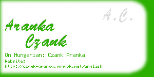 aranka czank business card